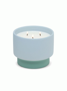 Керамична соева свещ Падивакс Color Block - Синьо, морска вода и кадифе